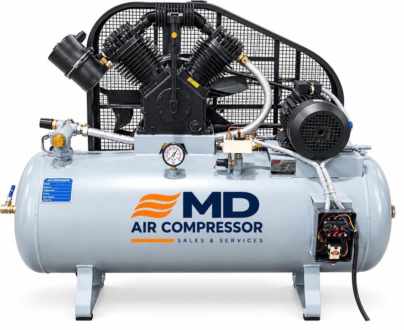 2 HP Single-Stage Piston Compressor — piston air compressor
